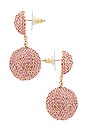 view 2 of 2 Lennon Drop Earrings in Gold & Pink
