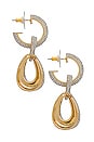 view 3 of 3 Gemma Earrings in Gold