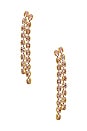 view 1 of 2 Ava Earrings in Gold & Clear
