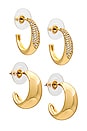 view 1 of 3 Gracie Earring Set in Gold