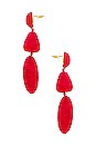 view 2 of 2 Raquel Earring in Burgundy