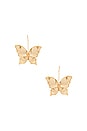 view 1 of 2 Flutter Away Earrings in Gold