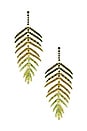 view 1 of 2 Ombre Leaf Drop Earrrings in Gold