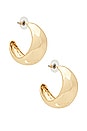 view 1 of 3 Bubble Hoop Earrings in Gold
