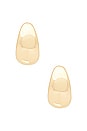 view 3 of 3 Bubble Hoop Earrings in Gold