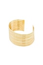 view 1 of 2 Large Layered Cuff Bracelet in Gold