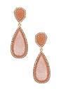 view 1 of 2 Moonlight Druzy Drop Earrings in Blush