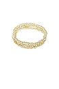 view 1 of 3 Alternating Pave Pisa Bracelet Set Of 3 in Gold