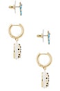 view 2 of 3 Rise & Grind Earring Set in Neutral