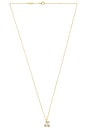 view 1 of 3 Cherry Pave Motif Necklace in Clear