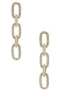 view 1 of 3 Nova Chain Earrings in Clear