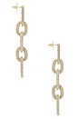 view 3 of 3 Nova Chain Earrings in Clear