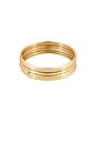 view 3 of 6 Brenna Bangle Set in Gold