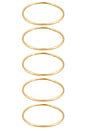 view 4 of 6 Brenna Bangle Set in Gold