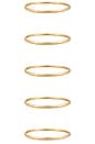 view 5 of 6 Brenna Bangle Set in Gold