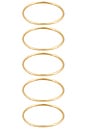 view 6 of 6 Brenna Bangle Set in Gold