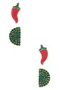 view 1 of 2 Chili Lime Earrings Set in Green
