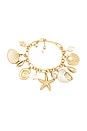view 2 of 3 Linda Shell Bracelet in Gold