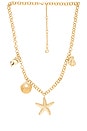 view 1 of 2 Seashell Charm Necklace in Gold
