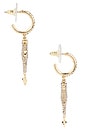 view 2 of 3 Vela Seahorse Earrings in Gold