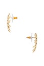 view 2 of 2 Cyra Sun Earrings in Gold