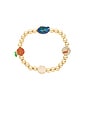 view 2 of 3 University Of Florida Mixed Icon Pisa Bracelet in Gold