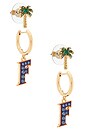 view 1 of 3 University Of Florida Earring Set Of 2 in Gold
