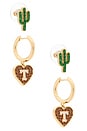 view 1 of 3 University Of Texas At Austin Earring Set Of 2 in Dark Orange & Green