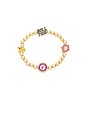view 2 of 3 University Of Alabama Mixed Icon Pisa Bracelet in Gold