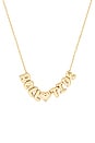 view 2 of 2 University Of Alabama Slogan Bubble Necklace in Gold