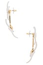 view 2 of 2 Faye Floral Earrings in White & Gold