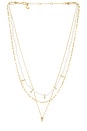 view 1 of 3 Layered Pearl Necklace in Pearl & Gold