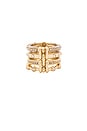 view 1 of 3 Rosaire Ring in Clear