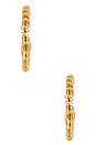 view 3 of 3 Callista Sunburst Earrings in Gold