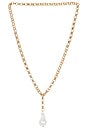 view 1 of 2 Taegan Pearl Lariat Necklace in Pearl