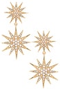view 1 of 2 Lyra Starburst Statement Earrnigs in Clear