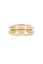 view 2 of 6 Hinge Bangle Set Of 2 in Gold