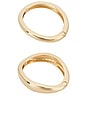 view 6 of 6 Hinge Bangle Set Of 2 in Gold