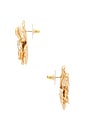 view 2 of 2 Floral Statement Earrings in Clear