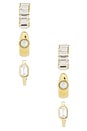 view 3 of 3 Tyra Waterproof Earring Set in Clear