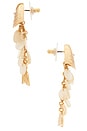 view 2 of 2 Ripple Effect Fish Earrings in White
