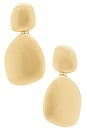 view 1 of 2 Organic Statement Earrings in Gold