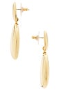 view 2 of 2 Organic Statement Earrings in Gold