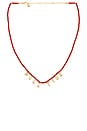 view 1 of 2 University Of Alabama Beaded Slogan Necklace in Red