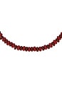 view 2 of 2 COLLIER AVEC PERLES JOYCE in Red