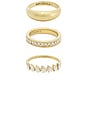 view 2 of 3 Greta Waterproof Ring Set in Gold