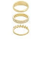 view 3 of 3 Greta Waterproof Ring Set in Gold