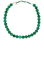 view 1 of 3 Jane Beaded Necklace in Dark Green