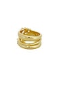 view 4 of 3 Angela Gold Ring Set in Clear