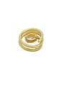 view 4 of 3 Jennifer Gold Spiral Ring in Clear